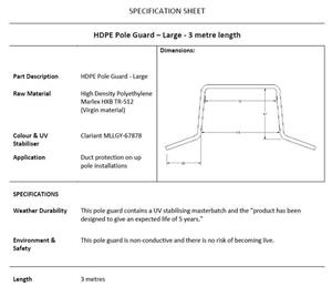 (DD)-HDPE-Pole-Guard---Large---3-metre-Length-(MOQ=10)-(35111)