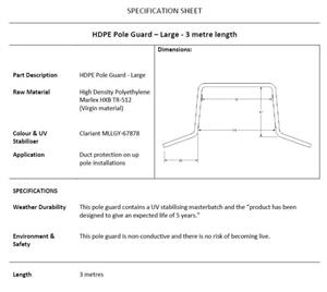 (DD)-HDPE-Pole-Guard---Large---3-metre-Length-(MOQ=10)-(35111)